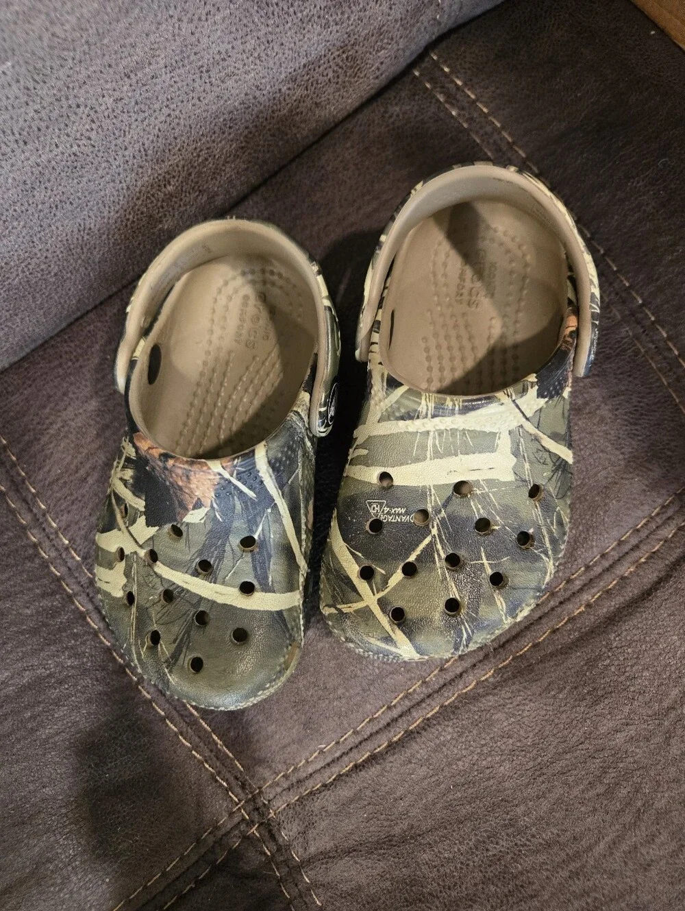 Toddler Camo Crocs Slip-On Clogs - Green